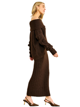 OPHELIE SKIRT IN CHOCOLATE
