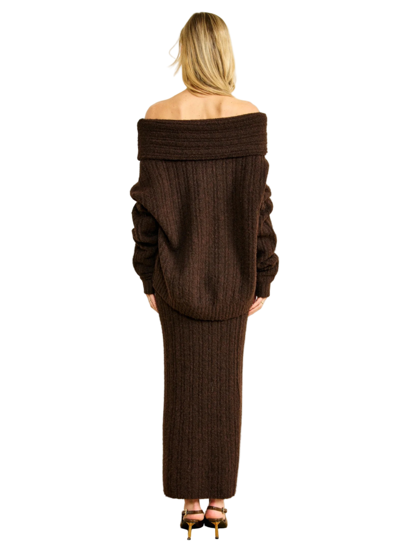 OPHELIE SKIRT IN CHOCOLATE