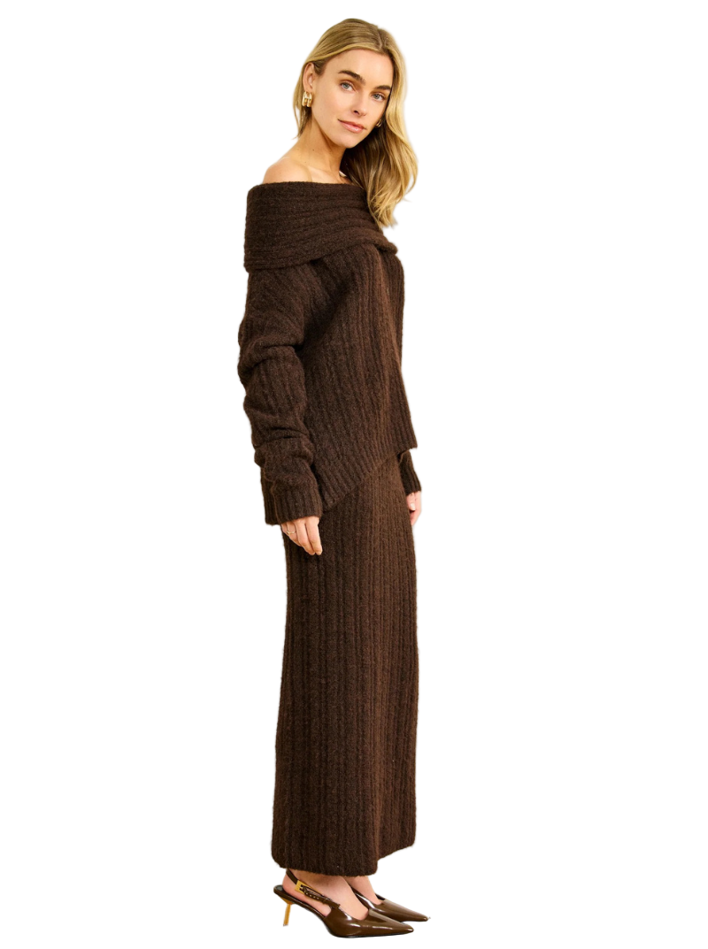 OPHELIE SKIRT IN CHOCOLATE