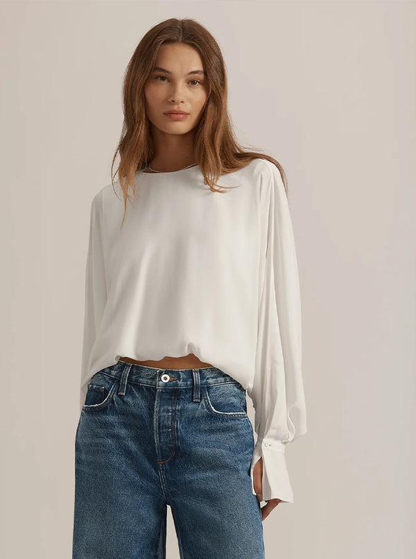 MAKING ME BLUSH TOP IN IVORY