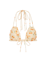 CHERRY SHERBET EURO BOW BIKINI TOP