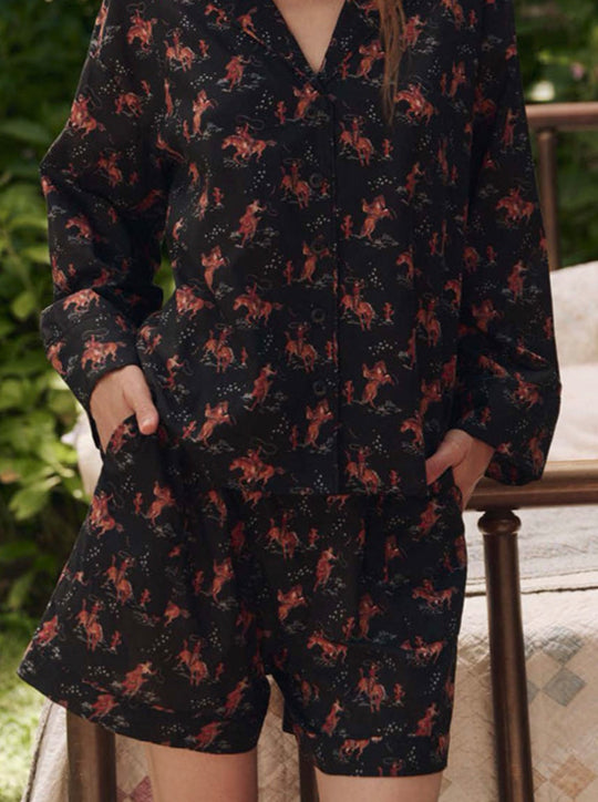 THE SQUARE PAJAMA SHORT IN NAVY