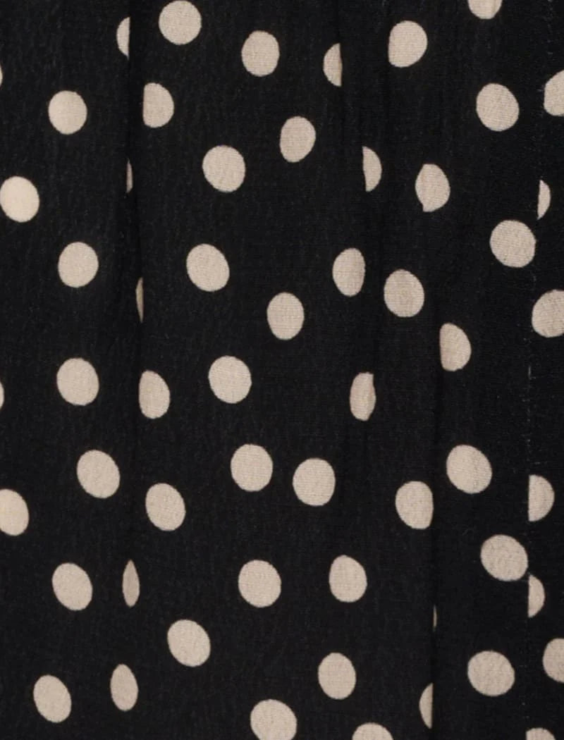 BLOOM SHORT IN BLACK DITSY DOT