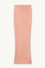 CAROLINA SKIRT IN PEACH SEQUIN