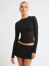 HUDSON TOP IN BLACK
