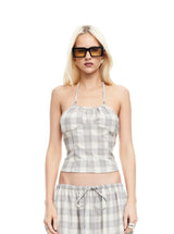 SWEET ESCAPE CAMI IN SMOKE PLAID
