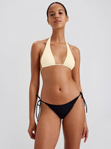 The Yasmeen Bikini Top in Ecru