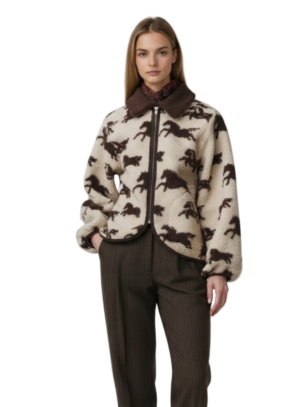 THE PASTURE JACKET IN CREAM HICKORY