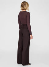 TRENT TROUSER IN DEEP BROWN