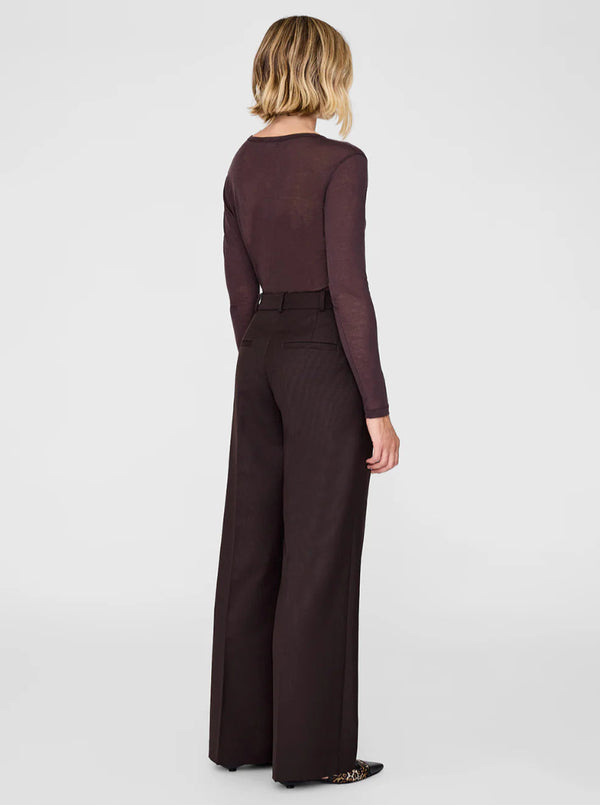 TRENT TROUSER IN DEEP BROWN