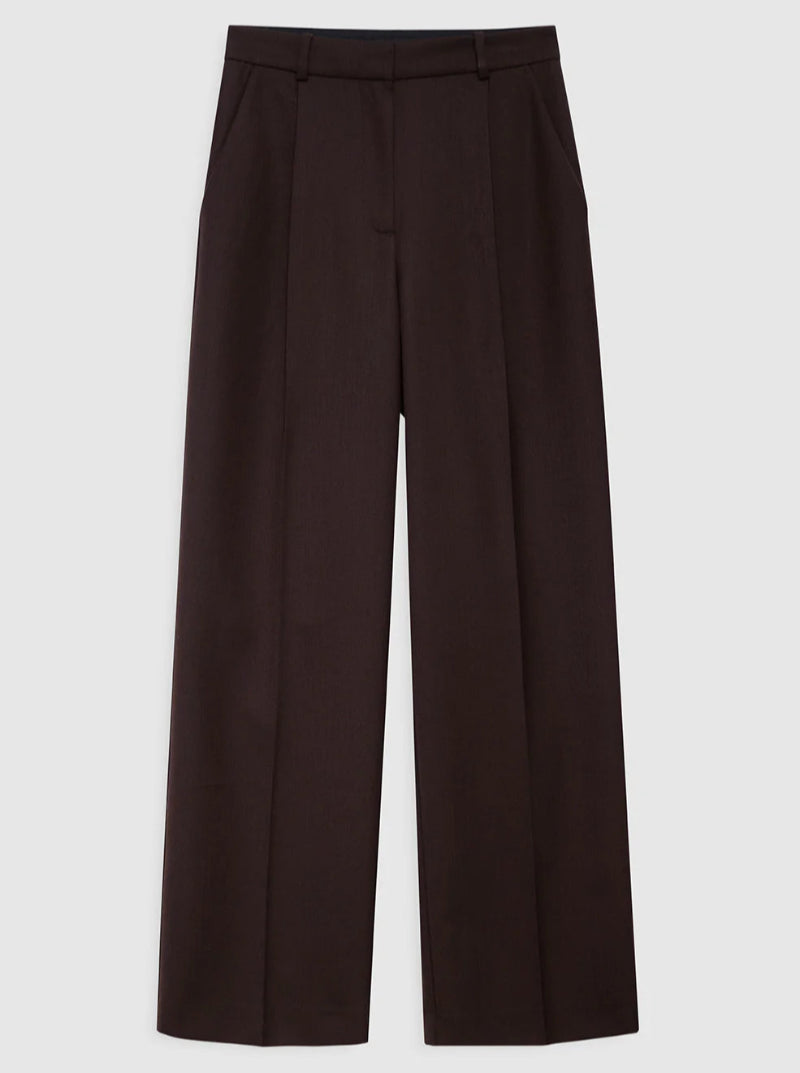 TRENT TROUSER IN DEEP BROWN