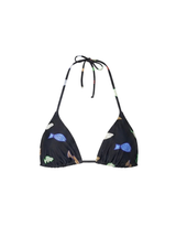 FISH TRIANGLE TOP IN BLACK