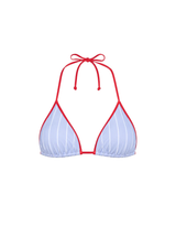 STRIPE TRIANGLE TOP IN BLUE RED