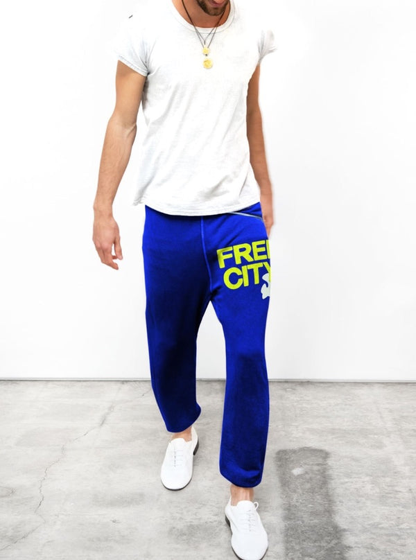SUPERFLUFF LUX OG sweatpant in electric bluelight