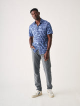 Doug Good Feather Short-Sleeve Knit Seasons Shirt (Single Pocket)