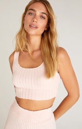Zoe Rib Tank Bra | 2 Colors