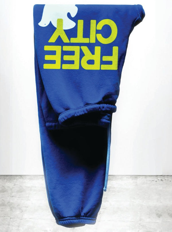 SUPERFLUFF LUX OG sweatpant in electric bluelight